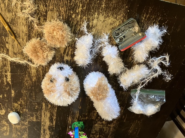 All the bits that need sewn.